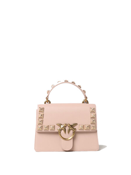 PINKO Pinko bag / bag mini love on top with gold studs powder Pink