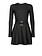 PINKO Pinko mini dress with love bird belt Black