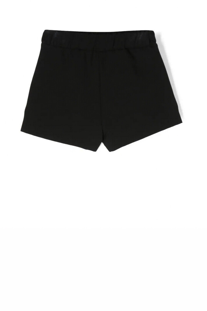 ELISABETTA FRANCHI Junior la Mia Bambina Elisabetta Franchi Junior La Mia Bambino shorts with stones and bows Black