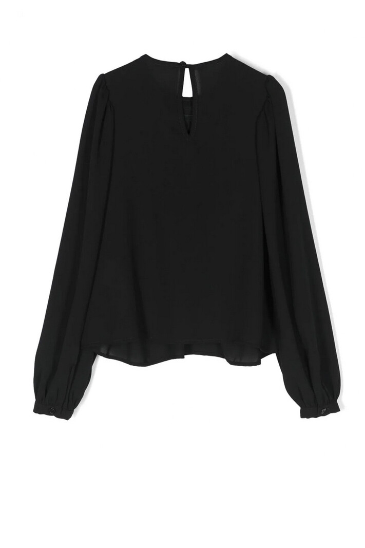 ELISABETTA FRANCHI Junior la Mia Bambina Elisabetta Franchi Junior La Mia Bambino top with bow Black