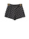 ELISABETTA FRANCHI Junior la Mia Bambina Elisabetta Franchi Junior La Mia Bambino shorts with logo print Black