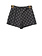 Z (S(UPER SALE Elisabetta Franchi Junior La Mia Bambino short met logo print Zwart