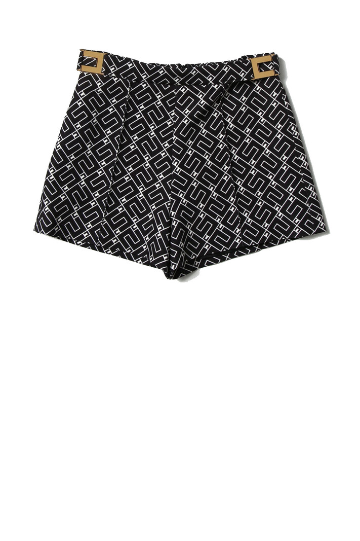 ELISABETTA FRANCHI Junior la Mia Bambina Elisabetta Franchi Junior La Mia Bambino short met logo print Zwart