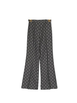 Z (S(UPER SALE Elisabetta Franchi Junior La Mia Bambino trousers in logo print Black