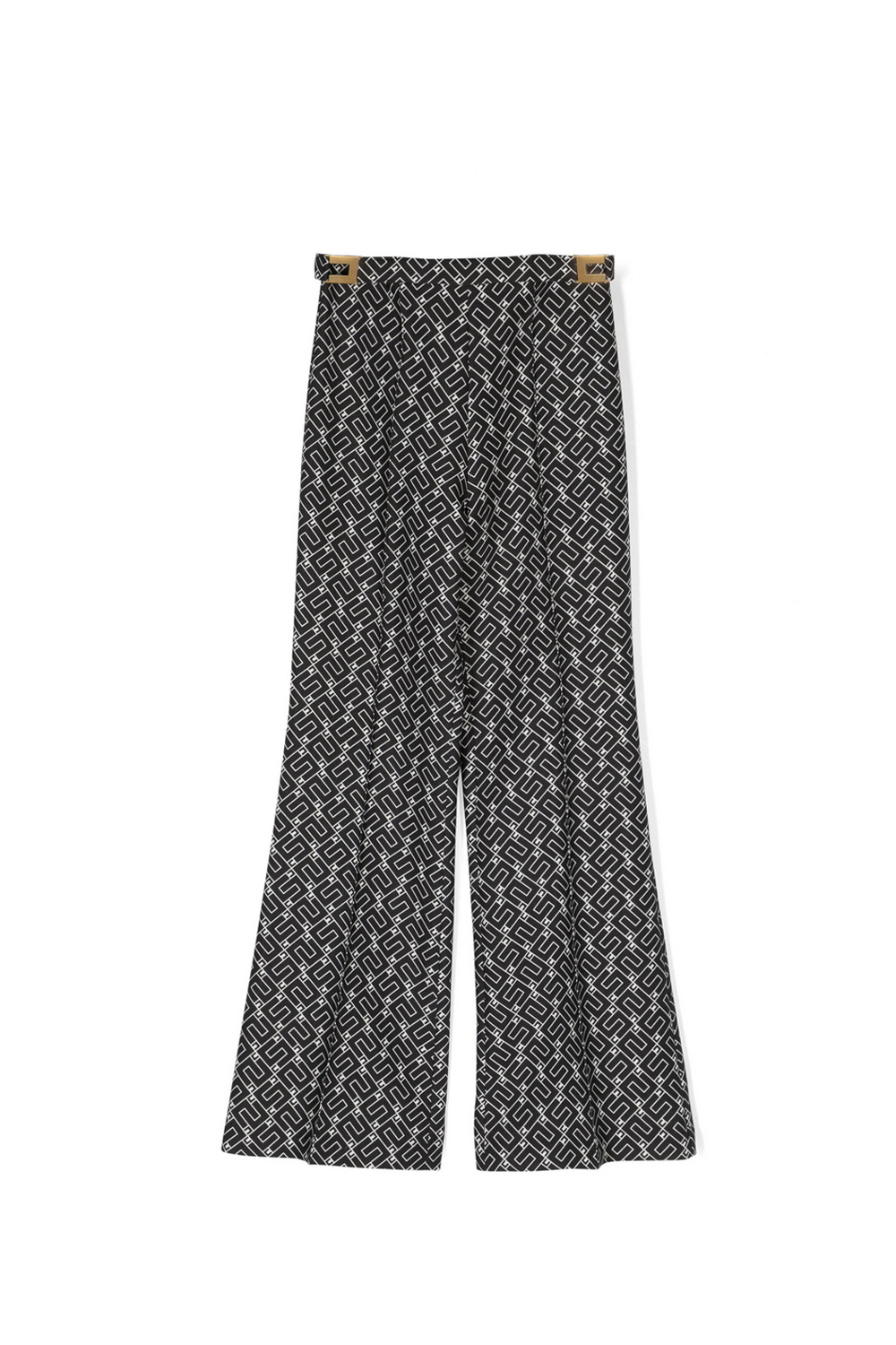 Z (S(UPER SALE Elisabetta Franchi Junior La Mia Bambino pantalon broek in logo print Zwart