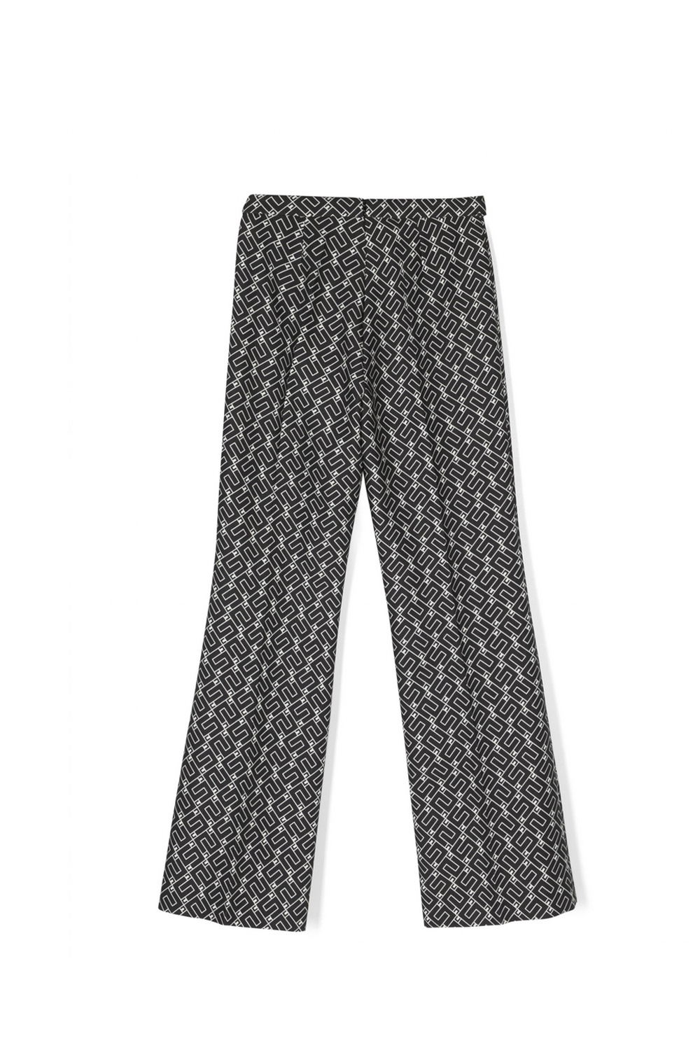 Z (S(UPER SALE Elisabetta Franchi Junior La Mia Bambino pantalon broek in logo print Zwart