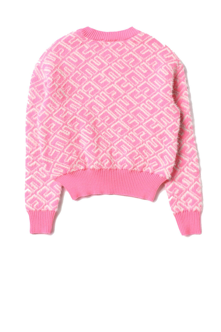 ELISABETTA FRANCHI Junior la Mia Bambina Elisabetta Franchi La mia Bambino wool jumper white with Pink