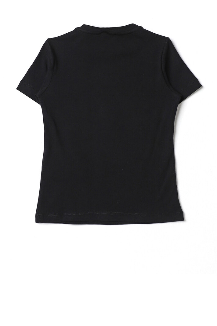 ELISABETTA FRANCHI Junior la Mia Bambina Elisabetta Franchi Junior La Mia Bambino tshirt with letters and logo Black