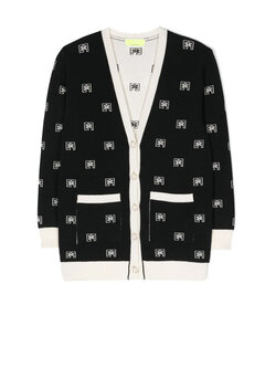 Z (S(UPER SALE Elisabetta Franchi Junior La Mia Bambino vest met logo Zwart