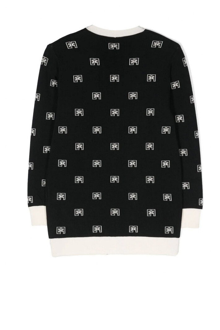 ELISABETTA FRANCHI Junior la Mia Bambina Elisabetta Franchi Junior La Mia Bambino cardigan with logo Black