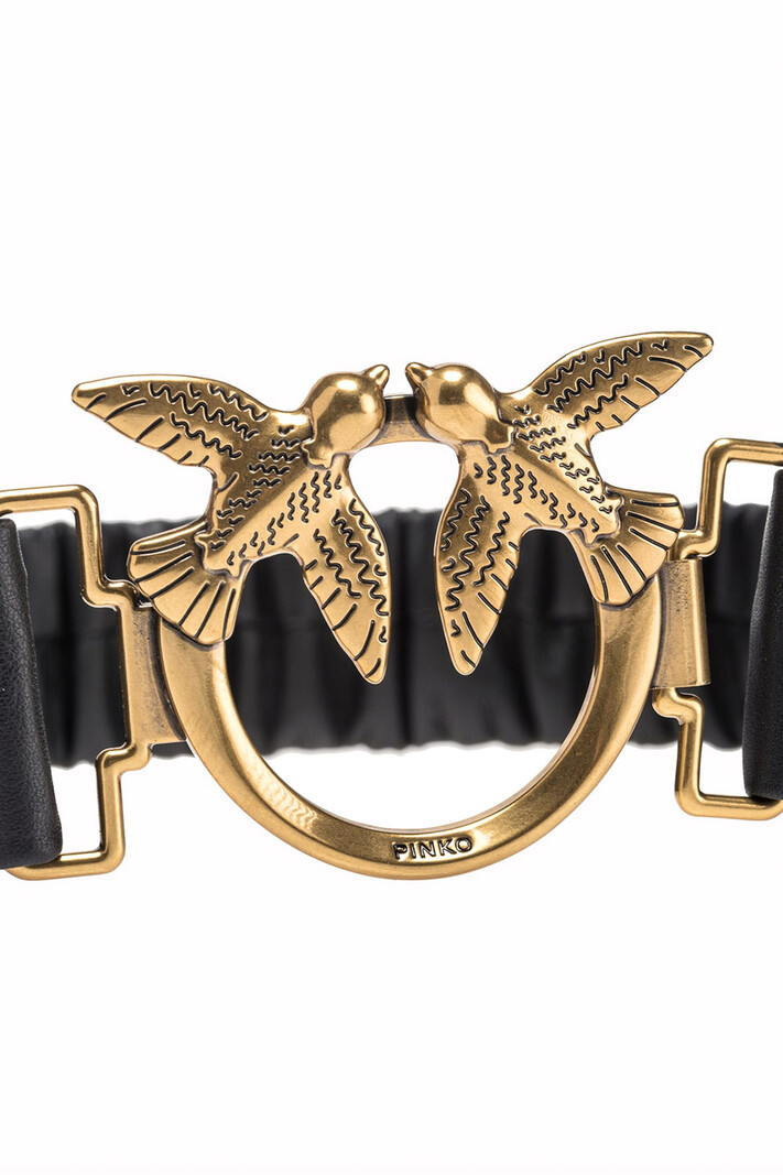 PINKO Pinko belt Love Birds 4cm Black