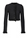 PINKO Pinko tweed jacket with ruffles Black
