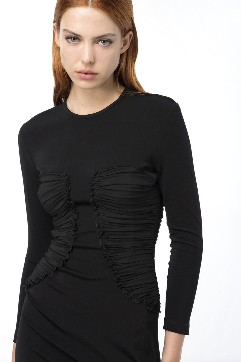 最も  ultra Pinko strech Dresscode - Zwart taille in details met jurk アイドルグッズ