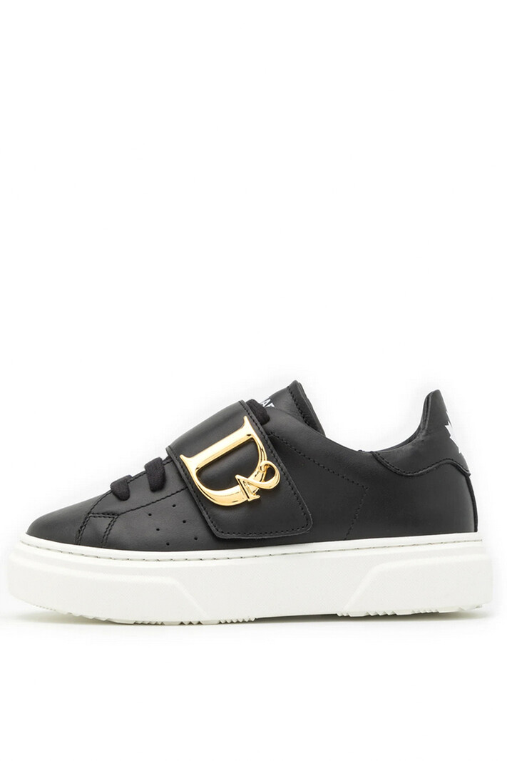 DSQUARED2 Dsquared2 Statement sneakers with gold D Black