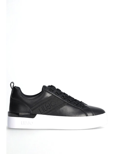 LIU JO LIU JO jacquared sneaker Sylvia 86 met logo Zwart