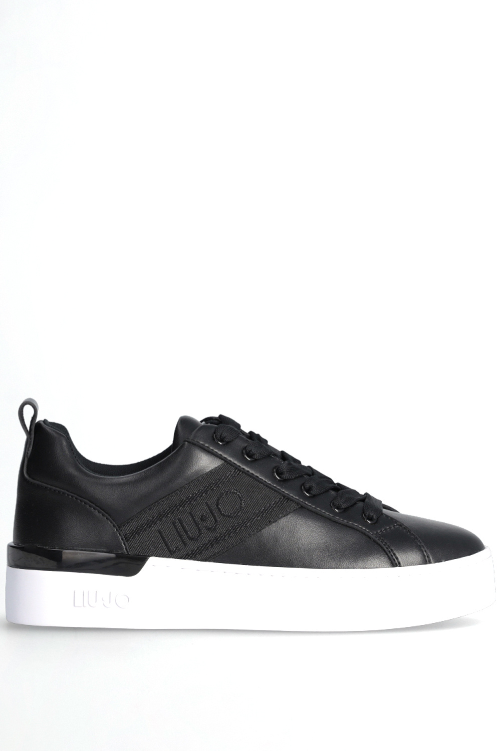 LIU JO LIU JO jacquared sneaker Sylvia 86 met logo Zwart