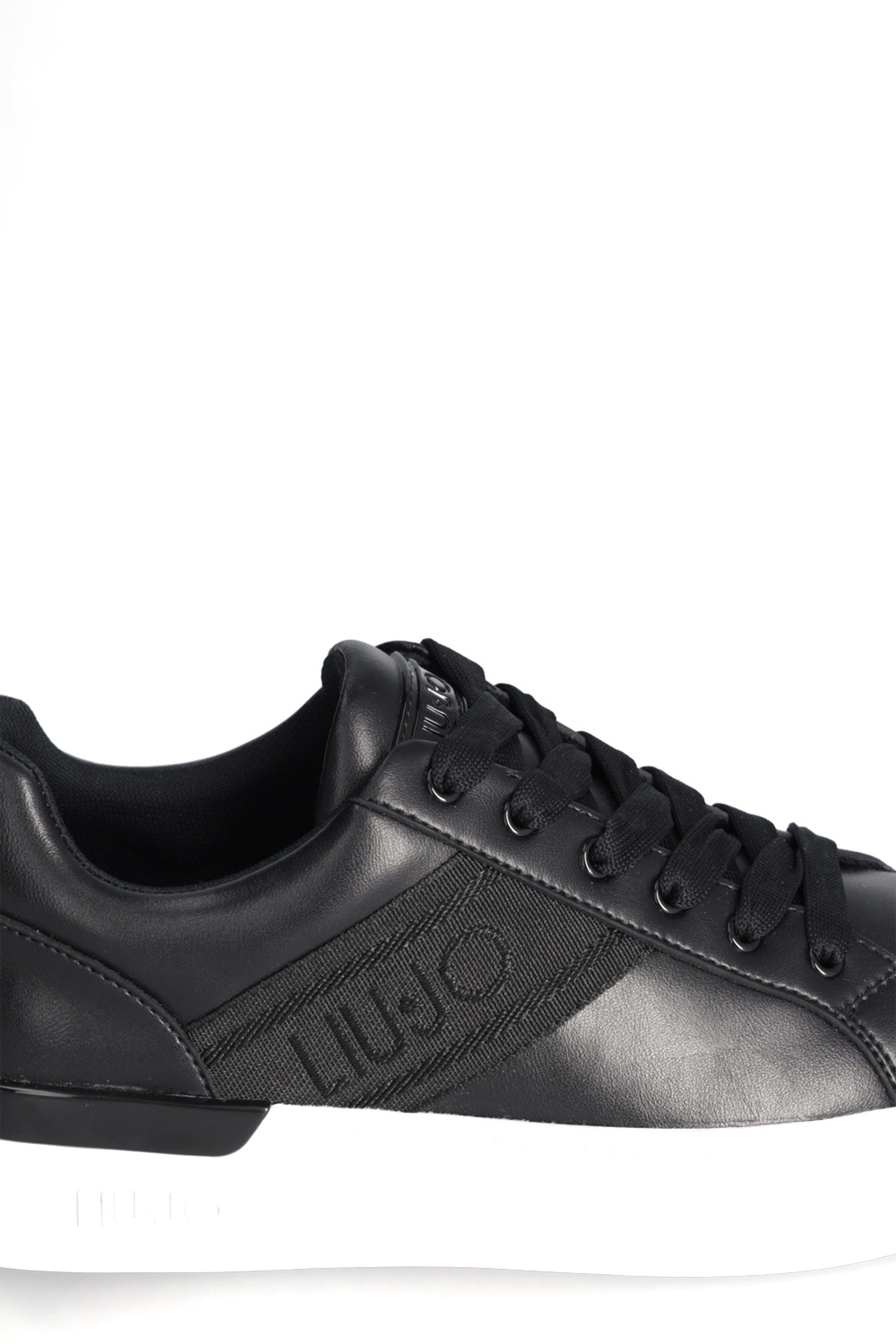 LIU JO LIU JO jacquared sneaker Sylvia 86 met logo Zwart