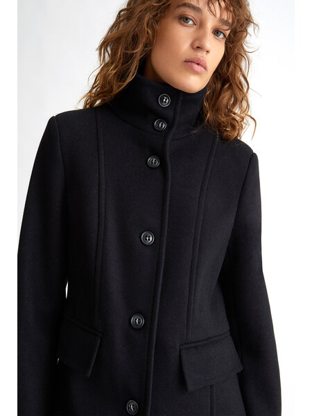 LIU JO LIU JO coat with black buttons Black