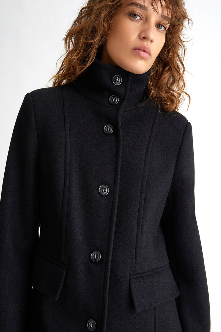 LIU JO LIU JO coat with black buttons Black