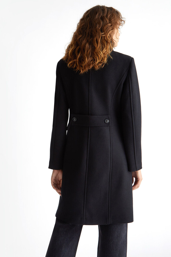 LIU JO LIU JO coat with black buttons Black