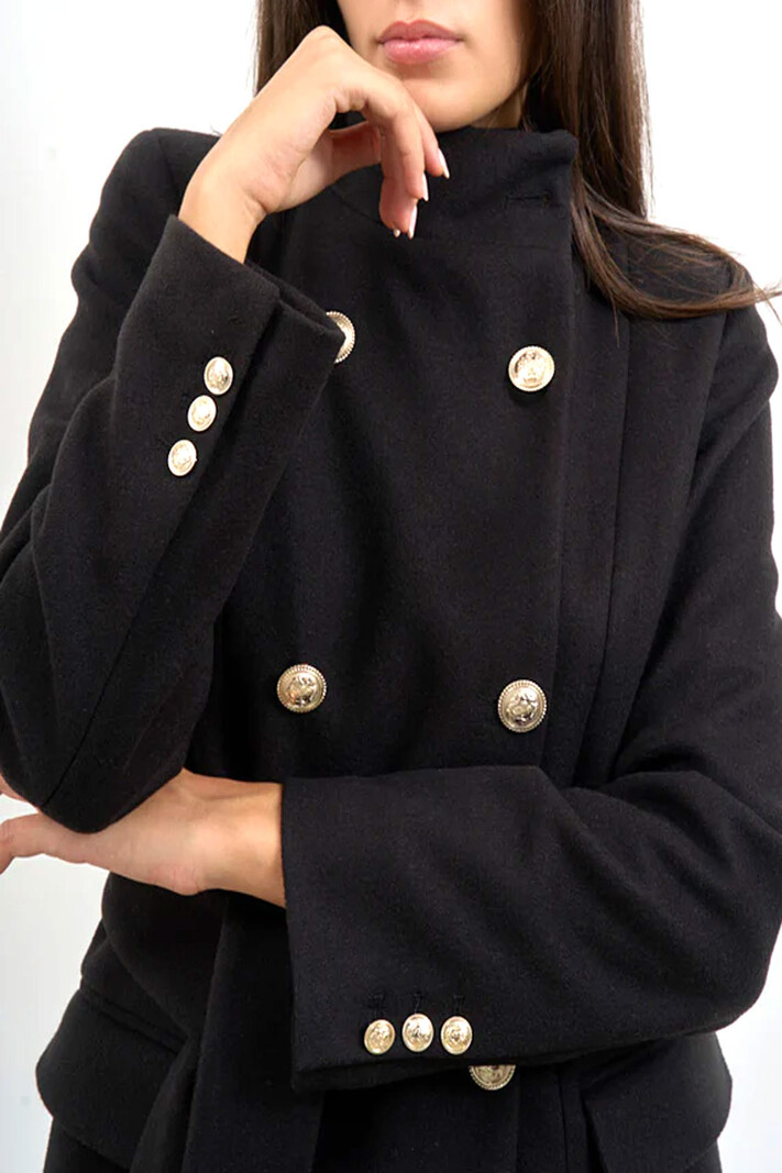 LIU JO LIU JO coat double buttoned Black