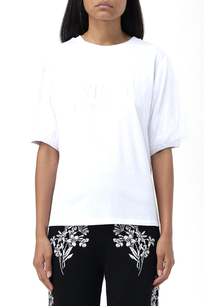 TWINSET Twinset puff-sleeve t-shirt White