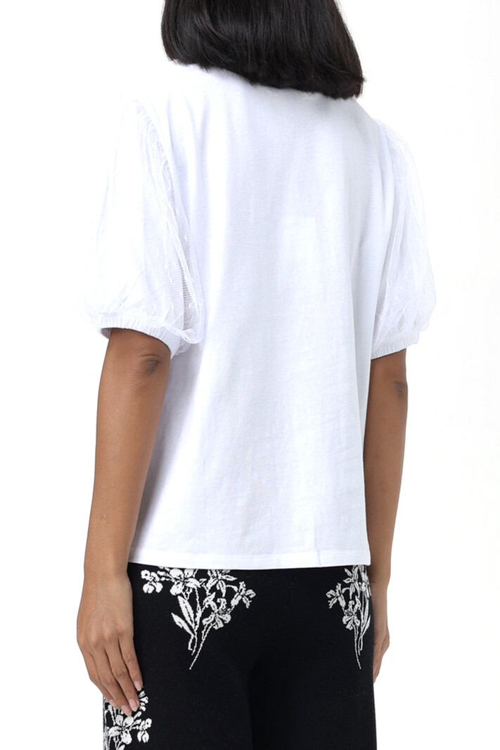 TWINSET Twinset puff-sleeve t-shirt White