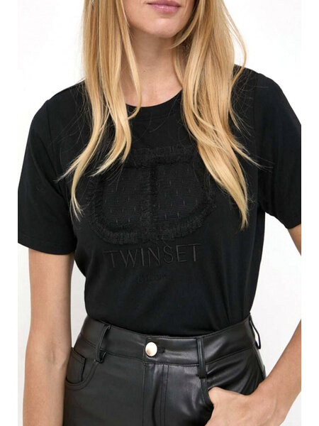 TWINSET Twinset tshirt with logo Black