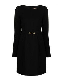 TWINSET Twinset jurk lange mouwen en logo in taille Zwart