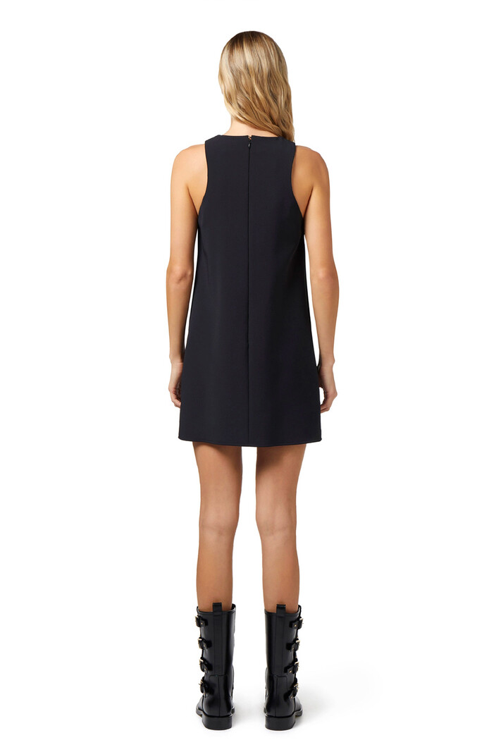 ELISABETTA FRANCHI Elisabetta Franchi dress with scarf along neckline Black