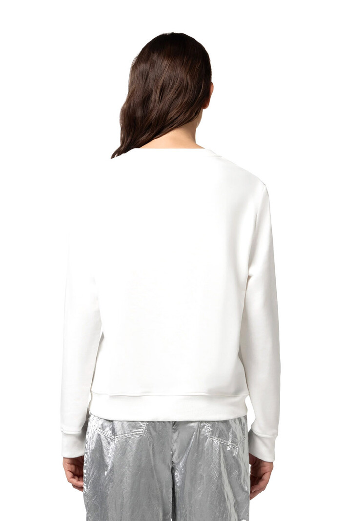 ELISABETTA FRANCHI Elisabetta Franchi cotton jumper jumper with logo White