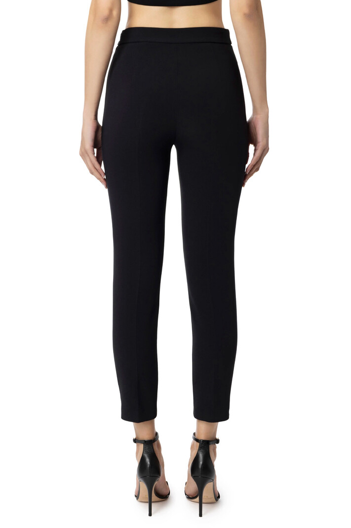 ELISABETTA FRANCHI Elisabetta Franchi pantalon met logo in taille Zwart