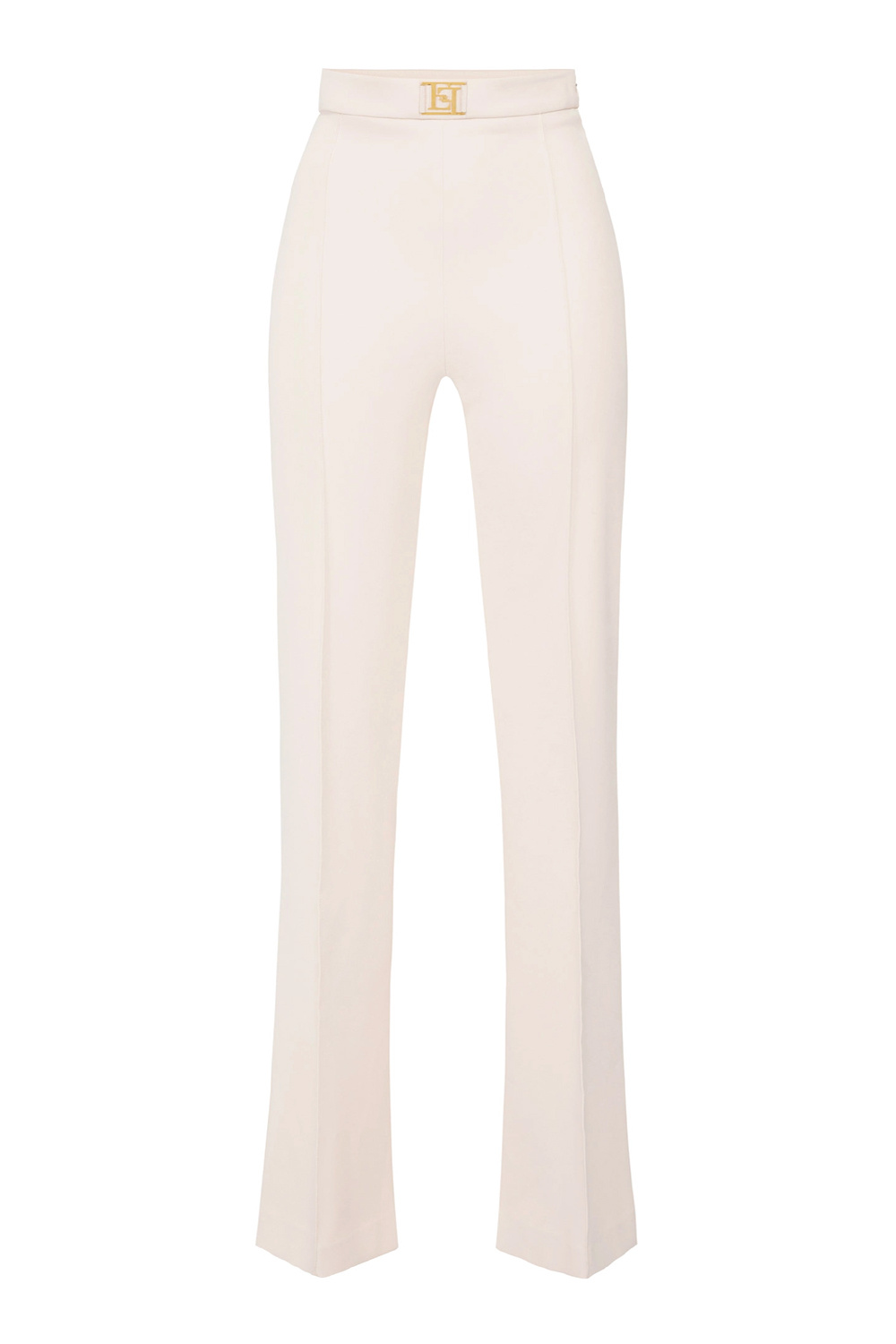 ELISABETTA FRANCHI Elisabetta Franchi Palazzo broek pantalon Burro / Cream Wit