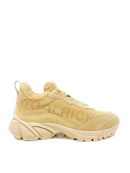 Z (S(UPER SALE Woolrich suede sneakers met logo volledig gevoerd Beige