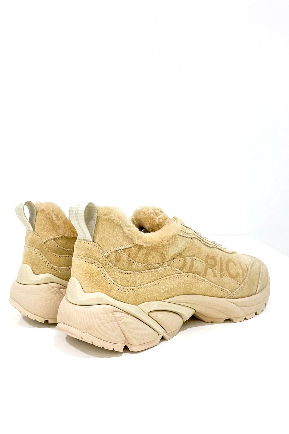 Z (S(UPER SALE Woolrich suede trainers with logo fully lined Beige