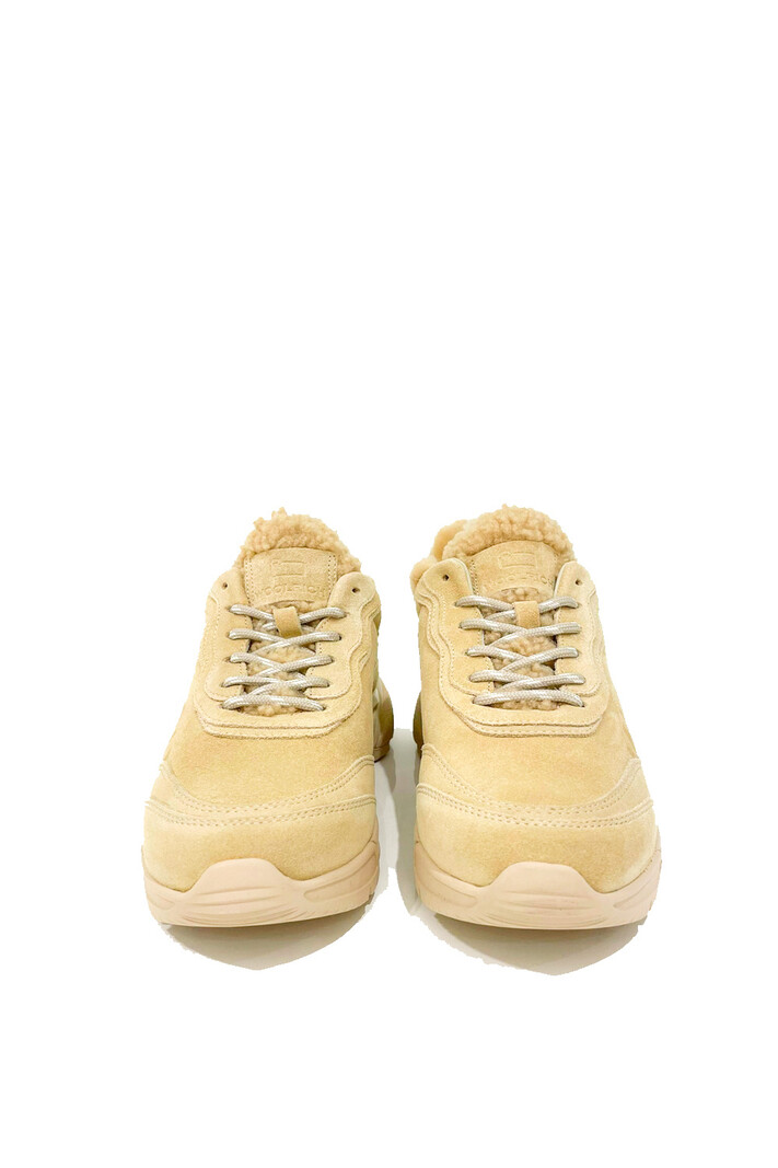 WOOLRICH Woolrich suede trainers with logo fully lined Beige