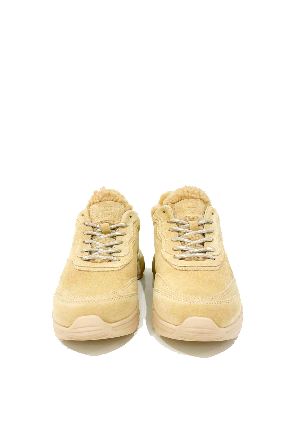 Z (S(UPER SALE Woolrich suede trainers with logo fully lined Beige
