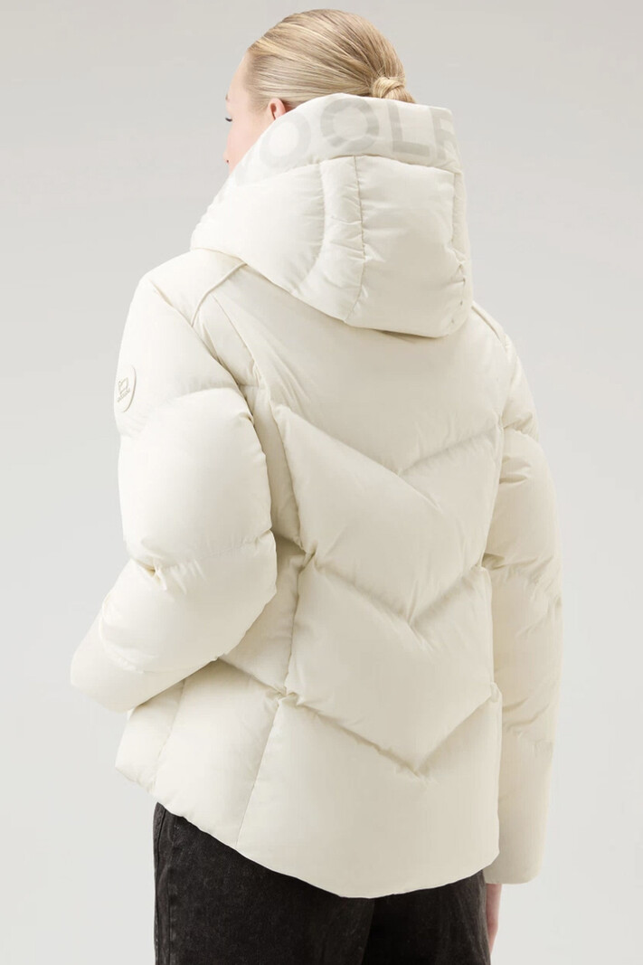 WOOLRICH Woolrich Alsea short down puffer Milky Cream Cream White