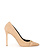 ELISABETTA FRANCHI Elisabetta Franchi suede pump with clasp Nudo / Beige