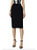 ELISABETTA FRANCHI Elisabetta Franchi pencil skirt with pockets and logo charm Black