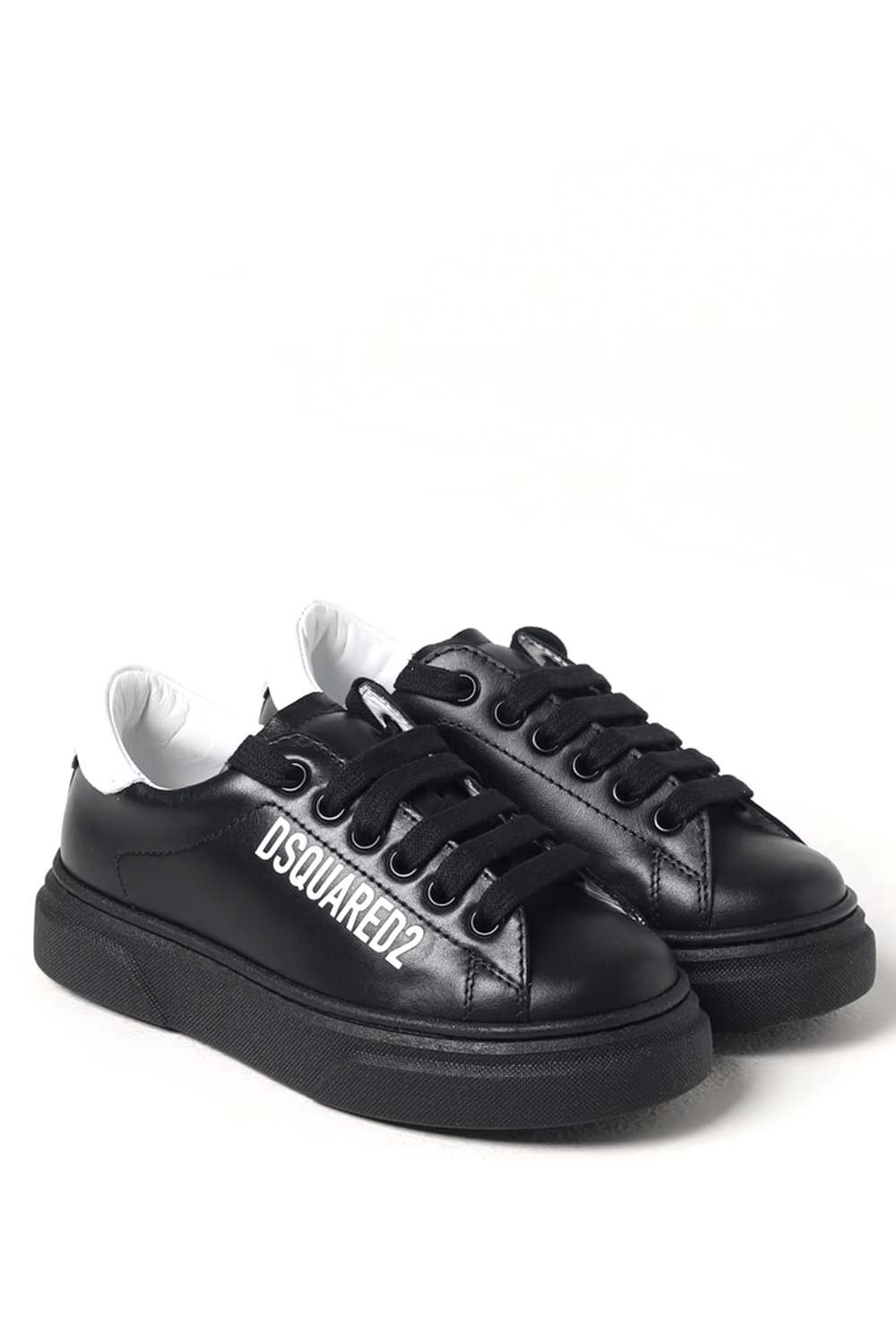 Z (S(UPER SALE Dsquared2 sneaker met wit logo Zwart