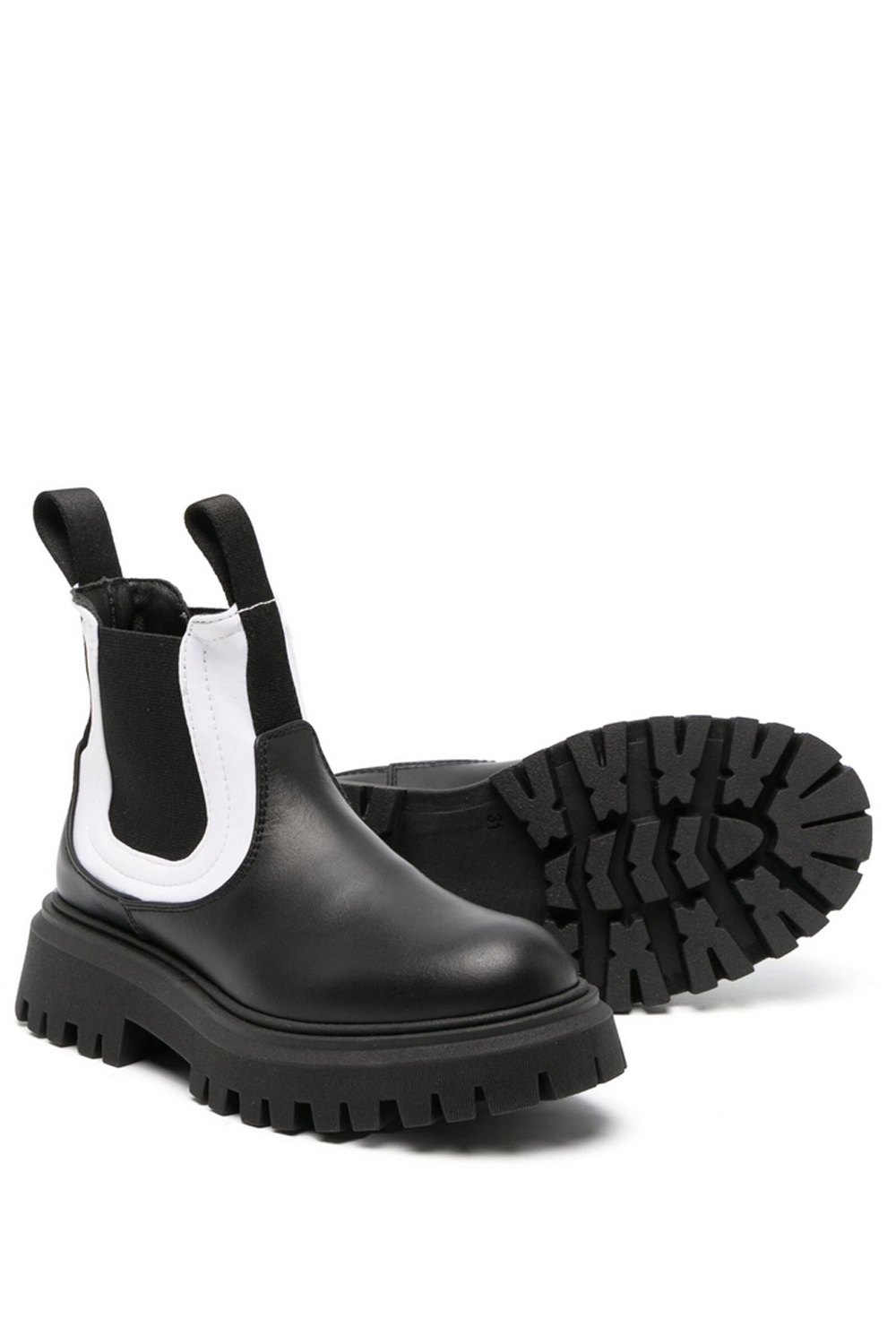 MARNI Marni laarsje met logo achterzijde Zwart