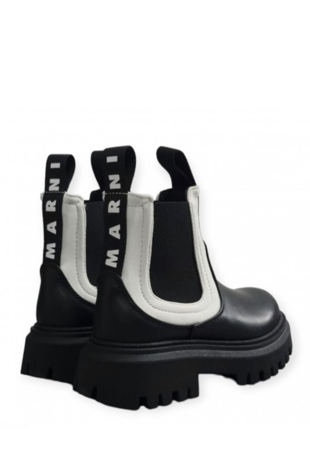 MARNI Marni laarsje met logo achterzijde Zwart