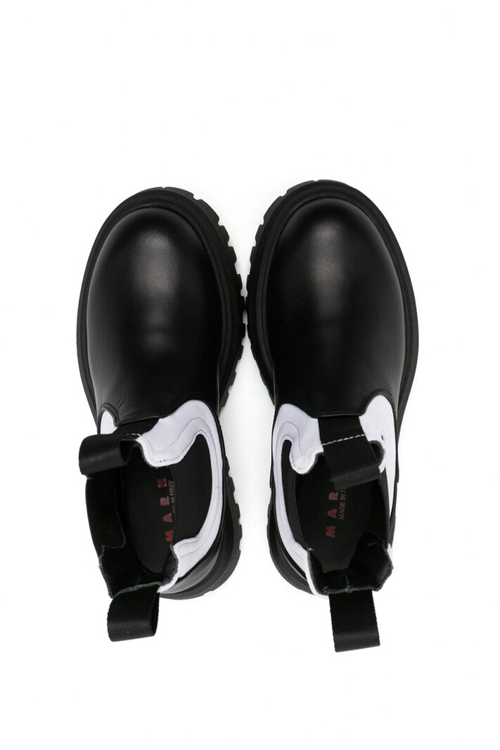 MARNI Marni bootie with logo back Black