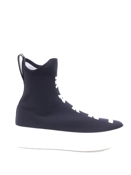 MARNI Marni sock sneaker with white logo Black