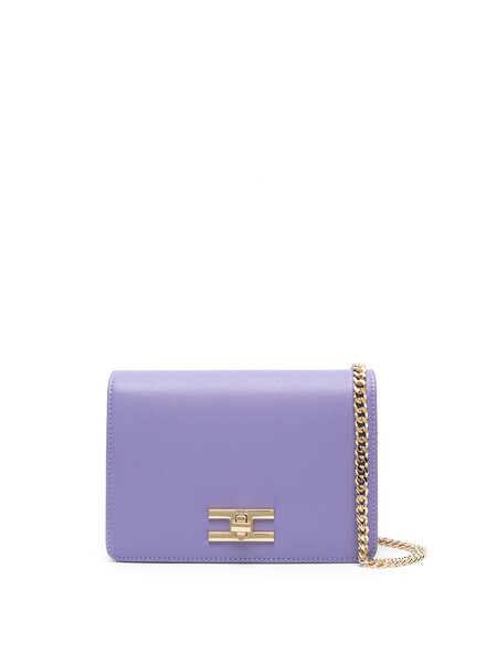 ELISABETTA FRANCHI Elisabetta Franchi bag with gold logo clasp Iris / Purple