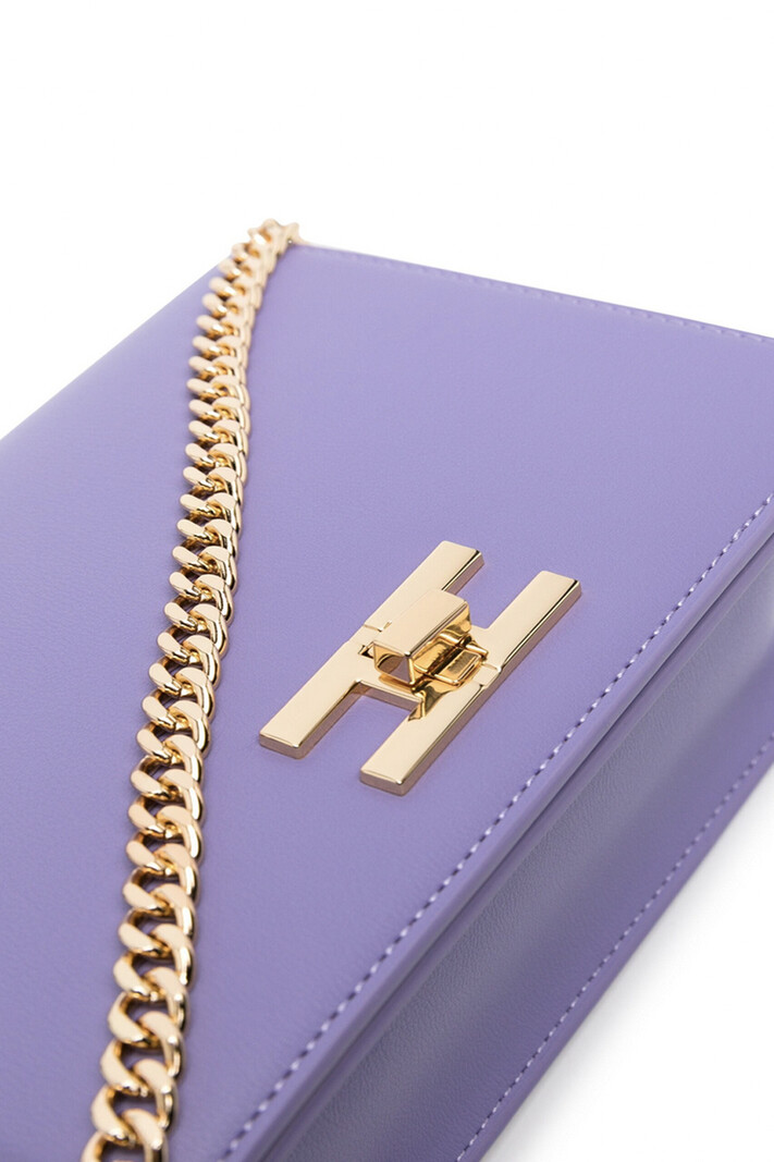 ELISABETTA FRANCHI Elisabetta Franchi bag with gold logo clasp Iris / Purple