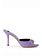 ELISABETTA FRANCHI Elisabetta Franchi Suede slipper sandals with clasp Iris Purple