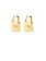 ELISABETTA FRANCHI Elisabetta Franchi earrings in clasp Gold