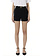 ELISABETTA FRANCHI Elisabetta Franchi short shorts with gold logo Black